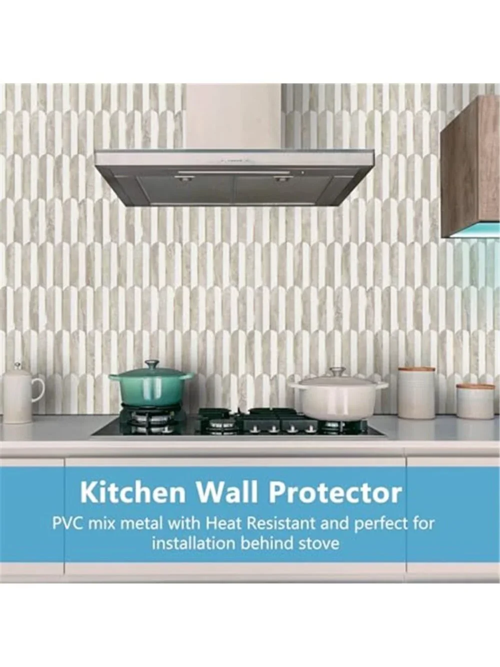 Peel And Stick Backsplash Tile PVC Mosaic Wall Tile Kitchen Bathroom Decor